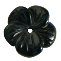 Onyx blomst, Ø12mm, 1 stk.